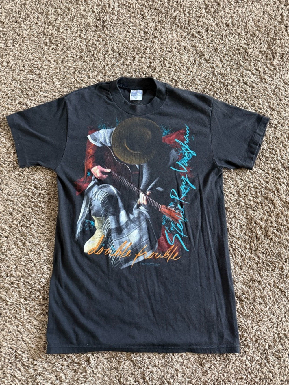 SOLD Black Graphic Musician Print T-Shirt